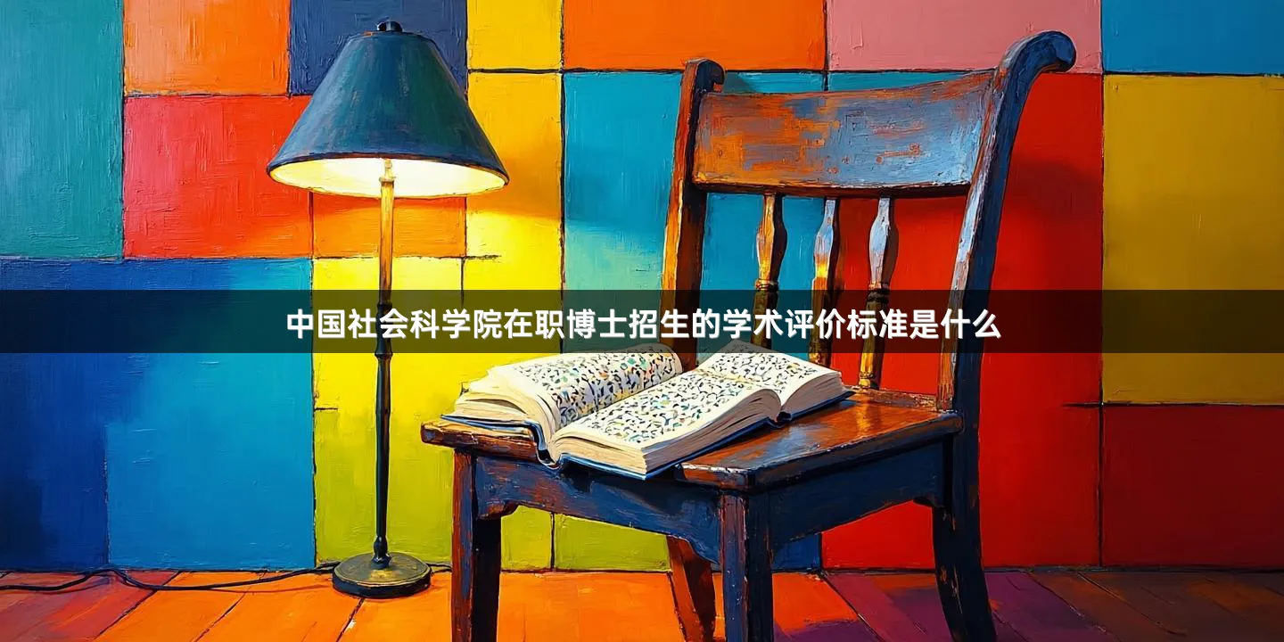 中国社会科学院在职博士招生的学术评价标准是什么