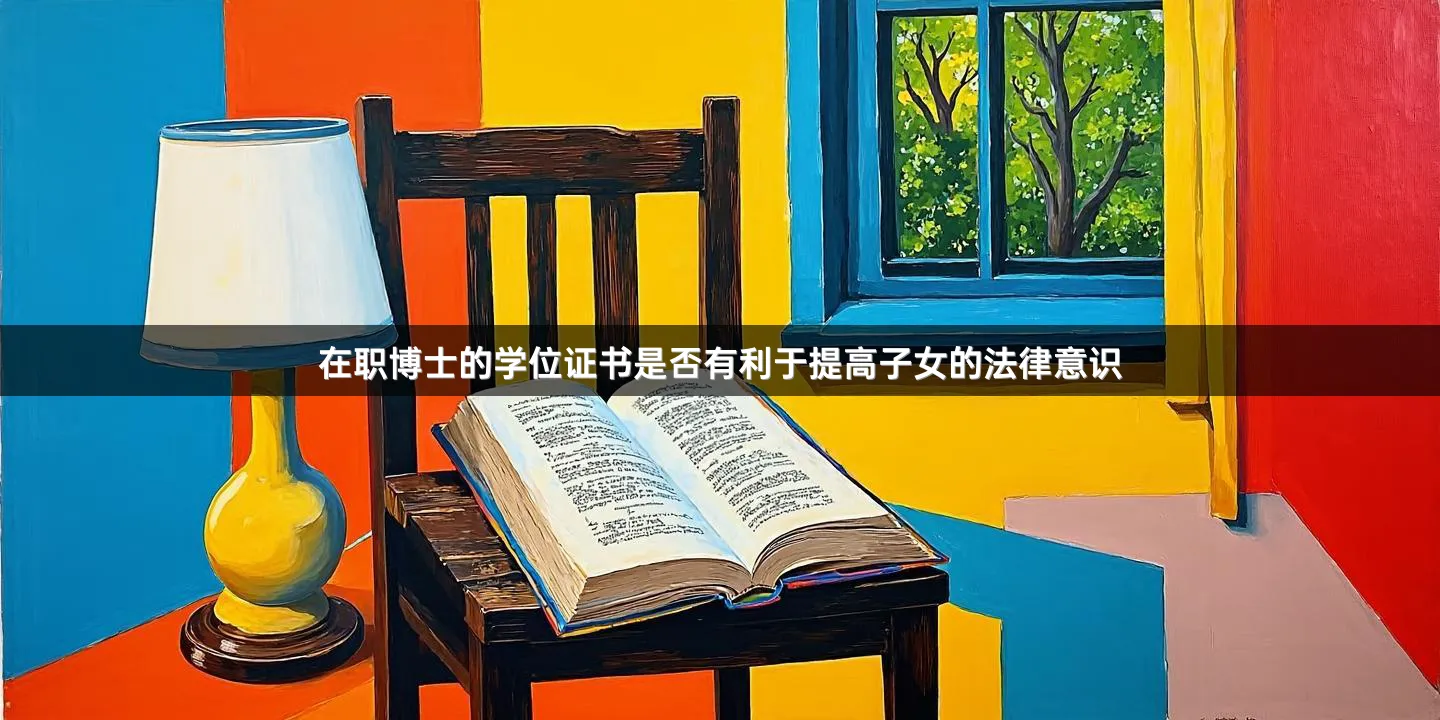 在职博士的学位证书是否有利于提高子女的法律意识