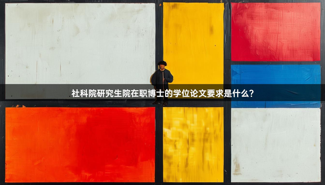 社科院研究生院在职博士的学位论文要求是什么？