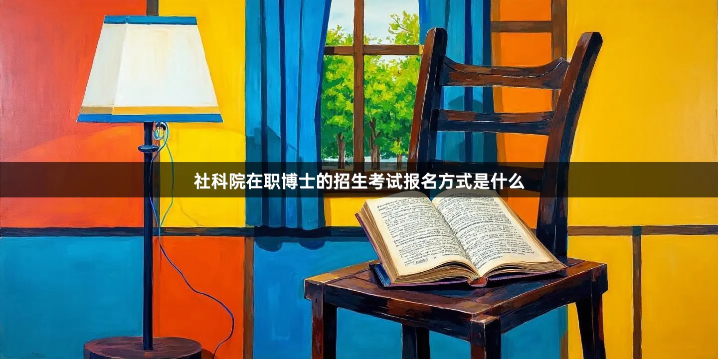 社科院在职博士的招生考试报名方式是什么