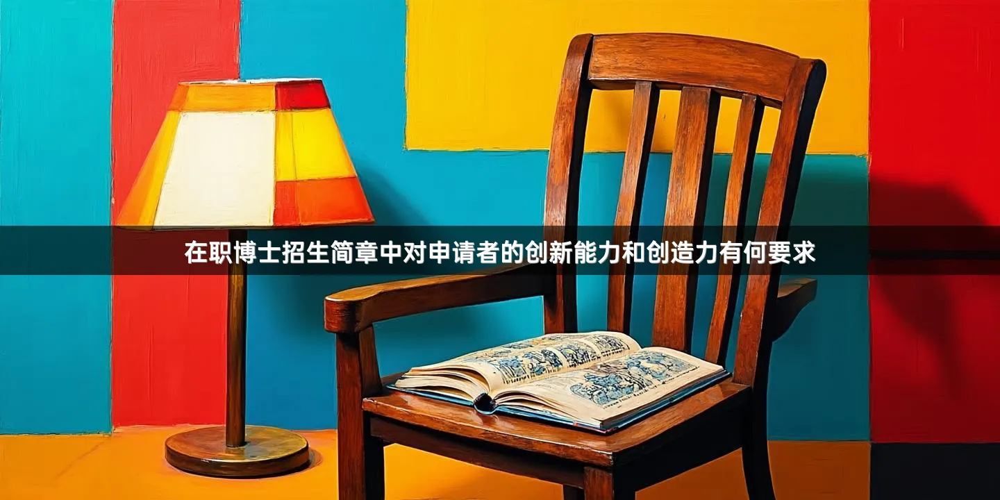 在职博士招生简章中对申请者的创新能力和创造力有何要求