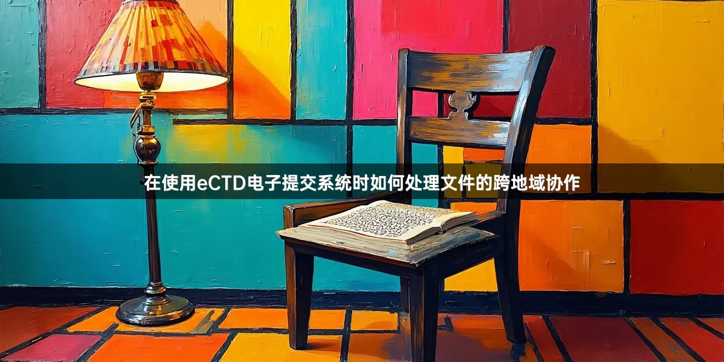 在使用eCTD电子提交系统时如何处理文件的跨地域协作