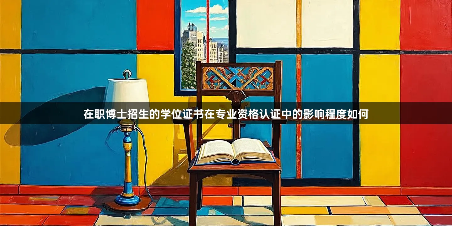 在职博士招生的学位证书在专业资格认证中的影响程度如何