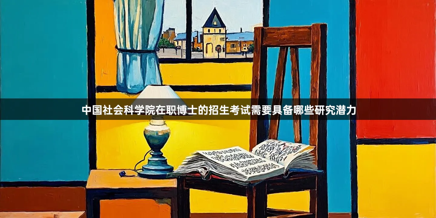 中国社会科学院在职博士的招生考试需要具备哪些研究潜力