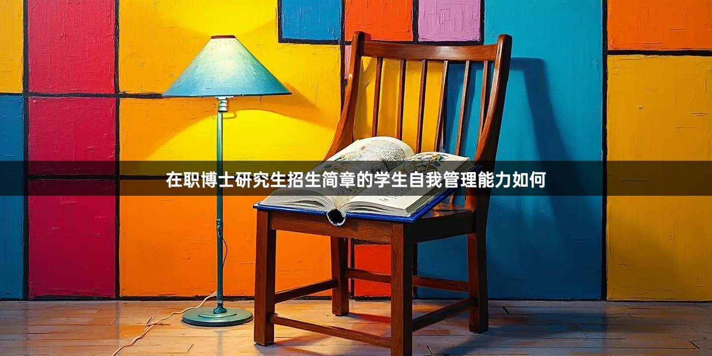 在职博士研究生招生简章的学生自我管理能力如何