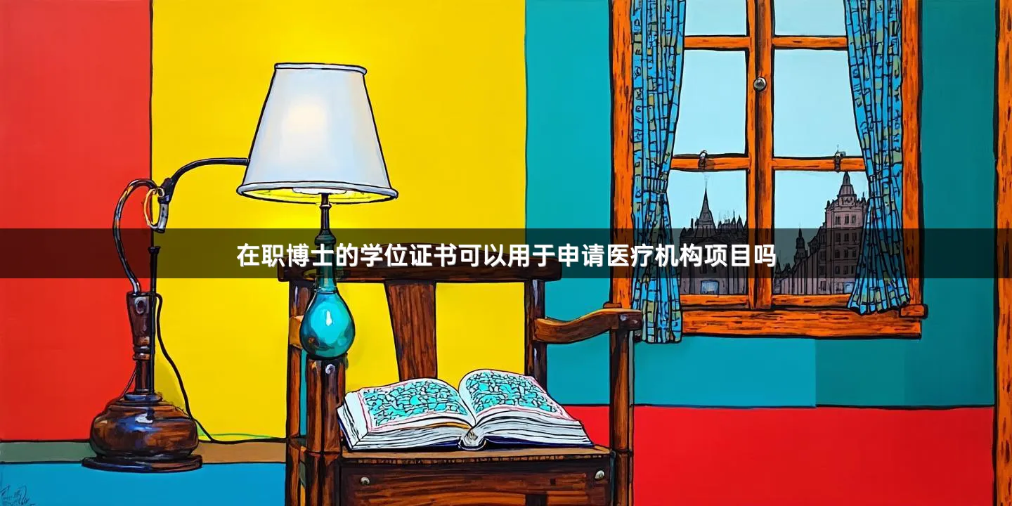 在职博士的学位证书可以用于申请医疗机构项目吗