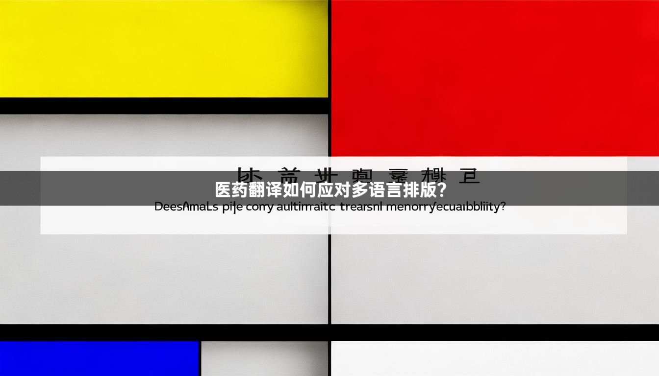医药翻译如何应对多语言排版？