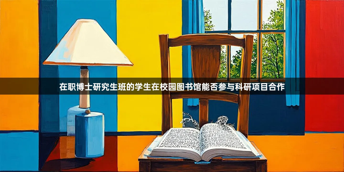 在职博士研究生班的学生在校园图书馆能否参与科研项目合作