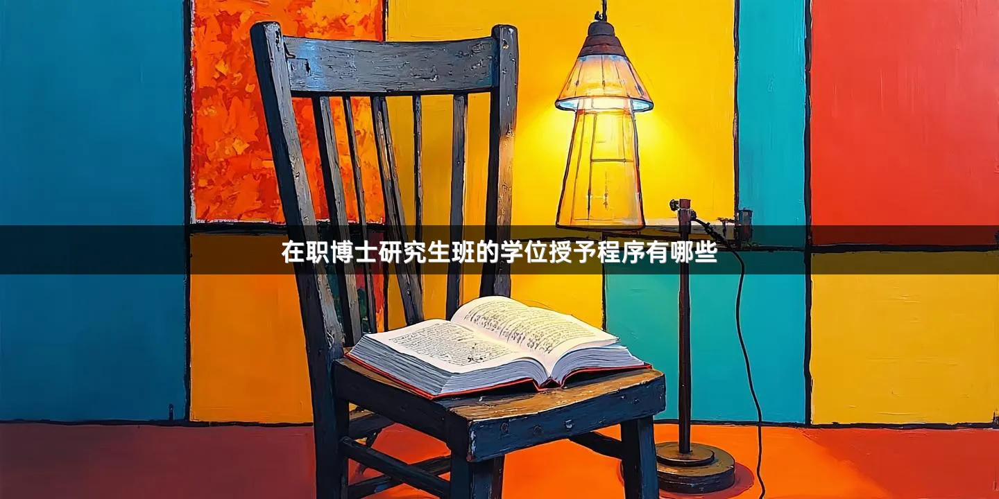 在职博士研究生班的学位授予程序有哪些