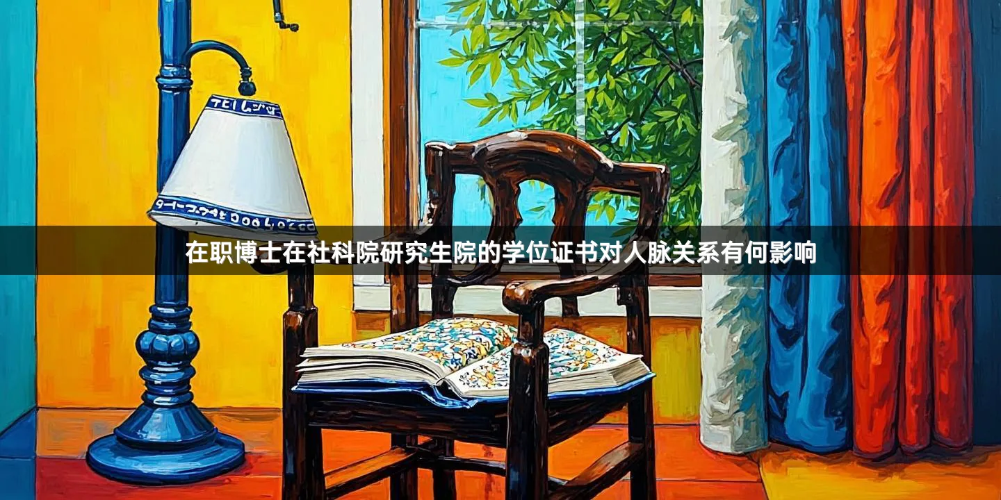 在职博士在社科院研究生院的学位证书对人脉关系有何影响