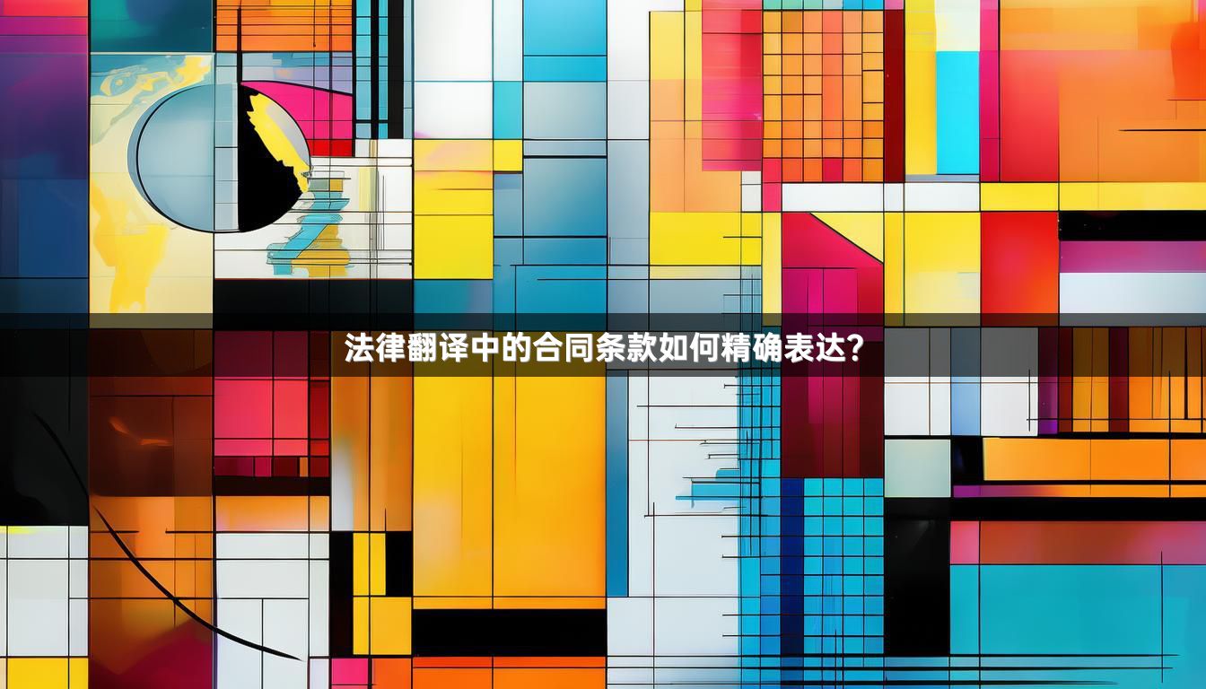 法律翻译中的合同条款如何精确表达？