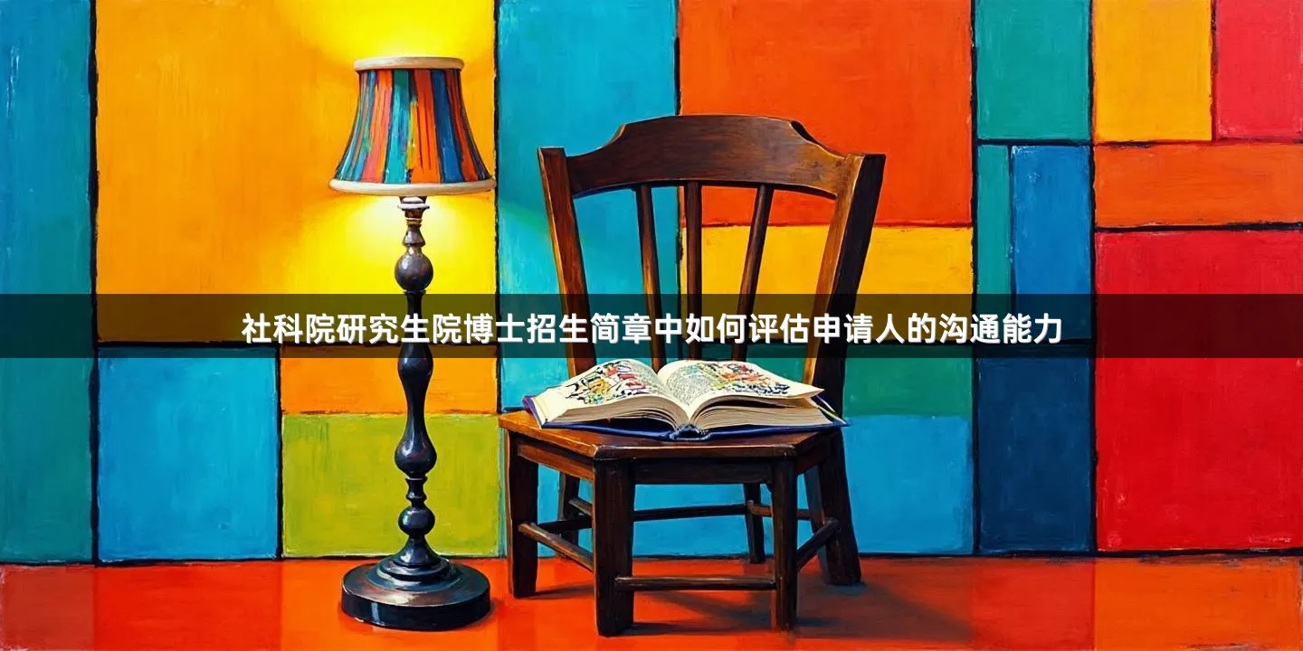 社科院研究生院博士招生简章中如何评估申请人的沟通能力