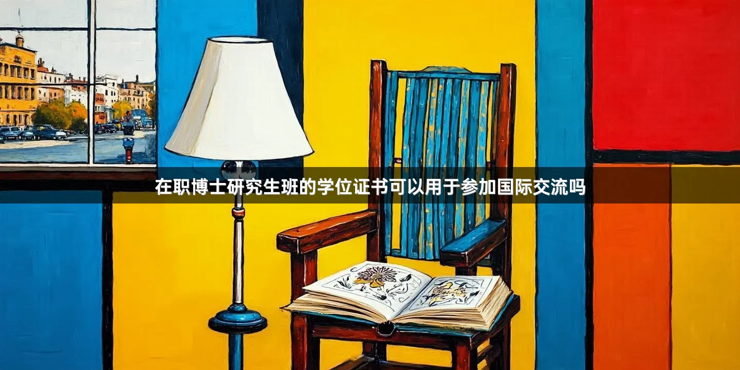 在职博士研究生班的学位证书可以用于参加国际交流吗