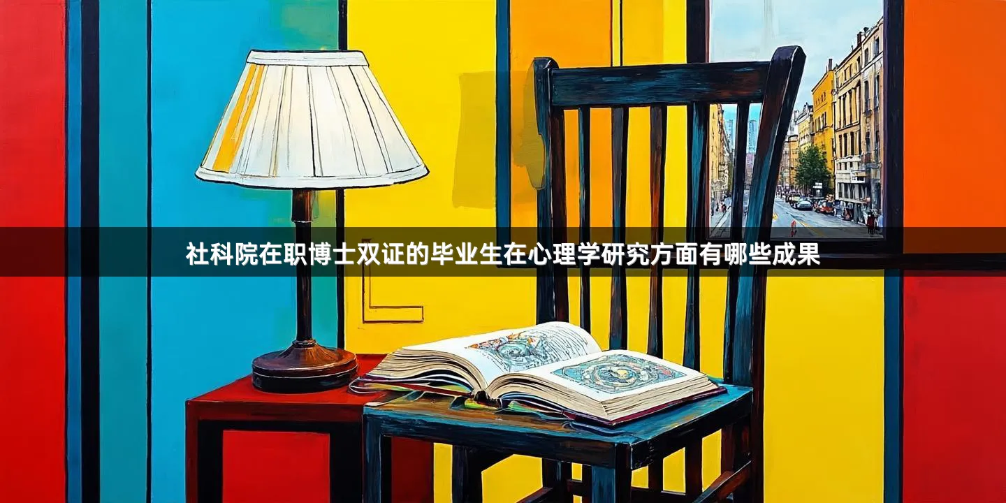 社科院在职博士双证的毕业生在心理学研究方面有哪些成果