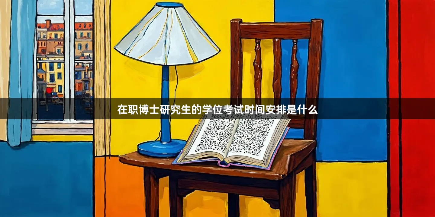 在职博士研究生的学位考试时间安排是什么
