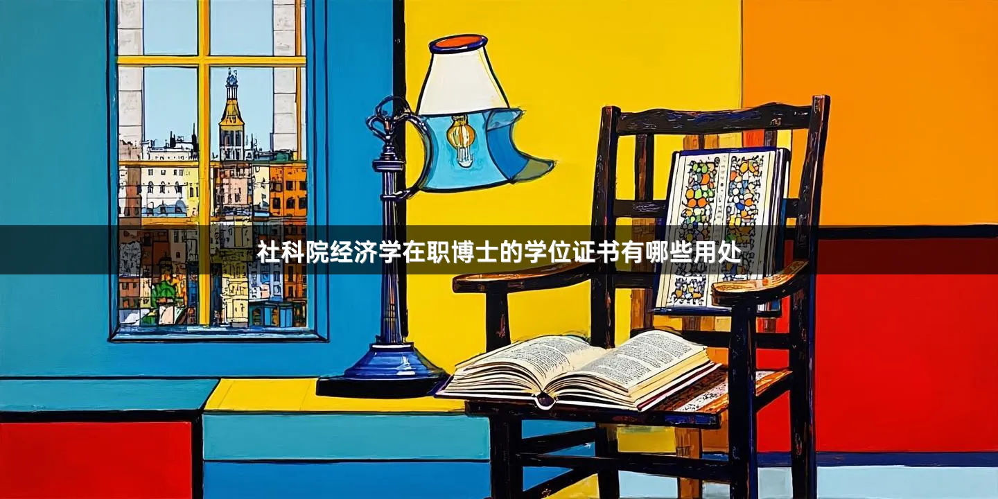 社科院经济学在职博士的学位证书有哪些用处