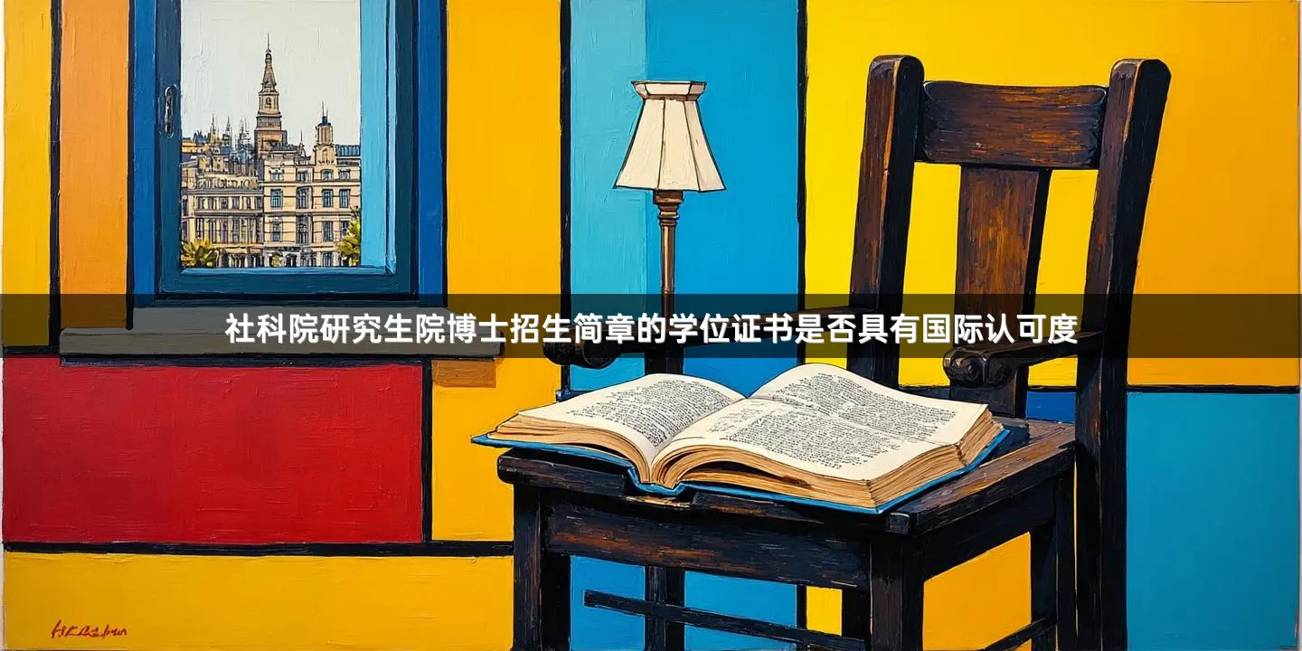 社科院研究生院博士招生简章的学位证书是否具有国际认可度