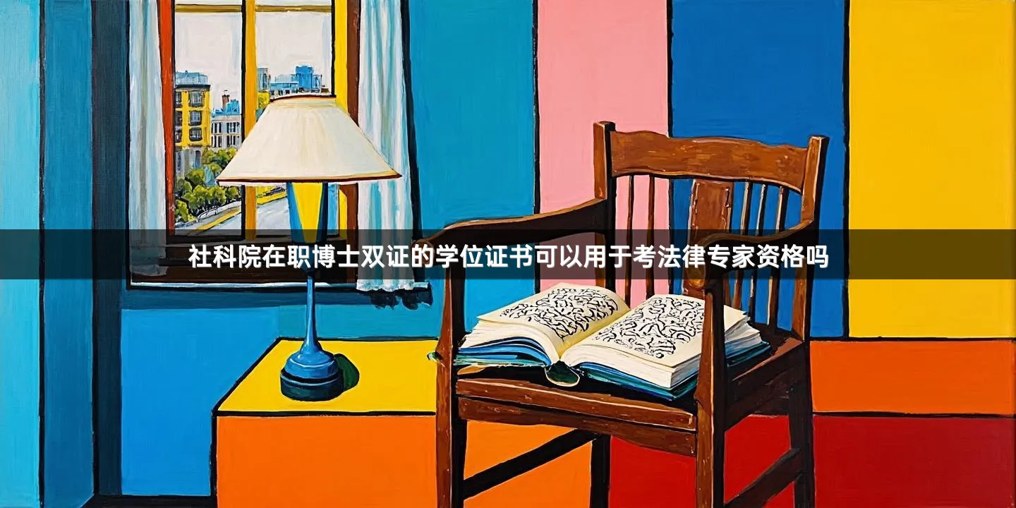 社科院在职博士双证的学位证书可以用于考法律专家资格吗