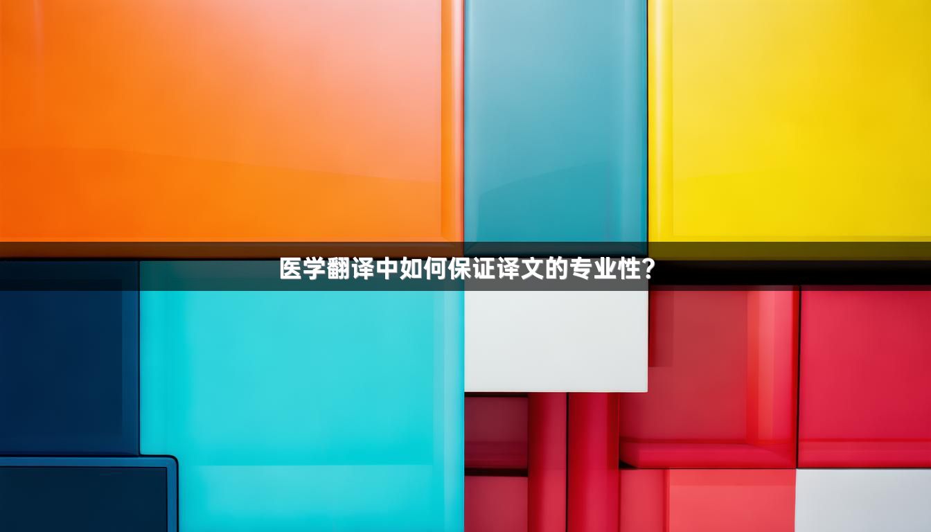 医学翻译中如何保证译文的专业性？
