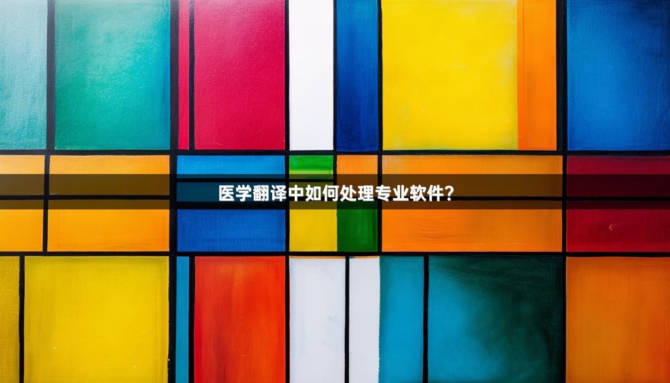 医学翻译中如何处理专业软件？