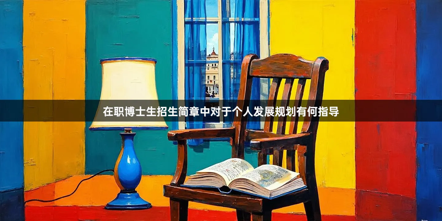 在职博士生招生简章中对于个人发展规划有何指导