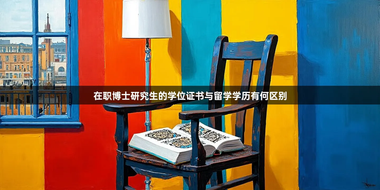 在职博士研究生的学位证书与留学学历有何区别