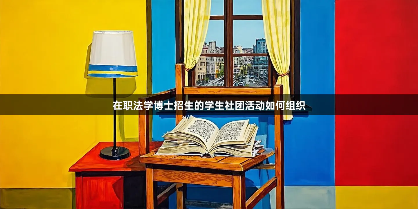 在职法学博士招生的学生社团活动如何组织