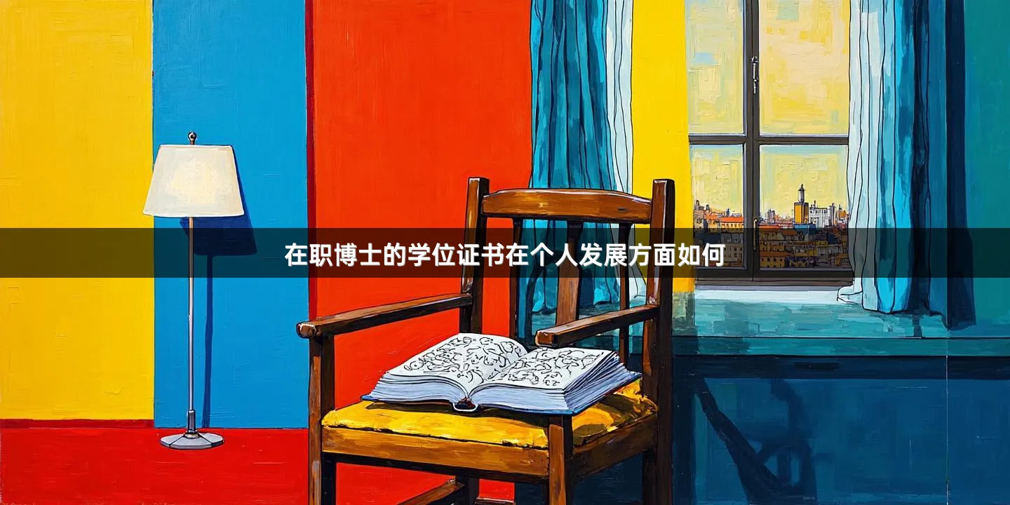 在职博士的学位证书在个人发展方面如何