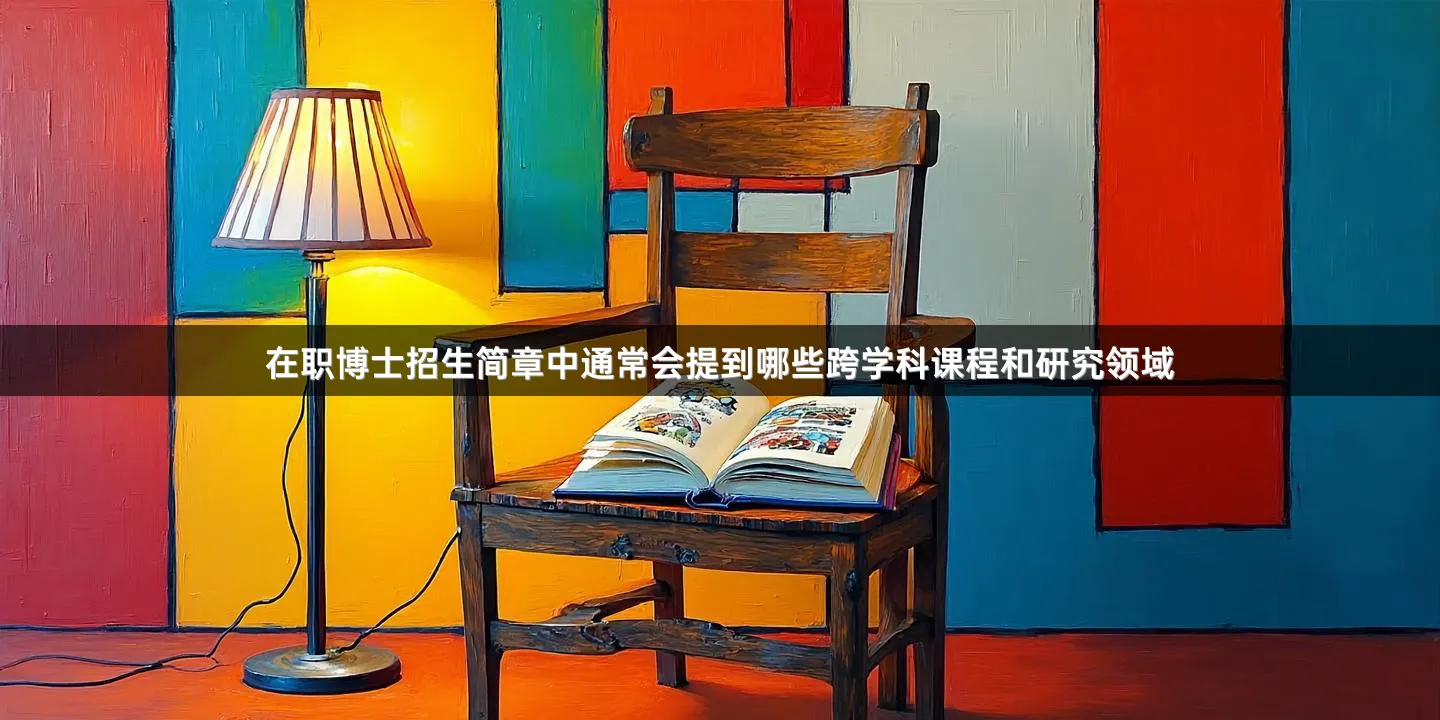 在职博士招生简章中通常会提到哪些跨学科课程和研究领域