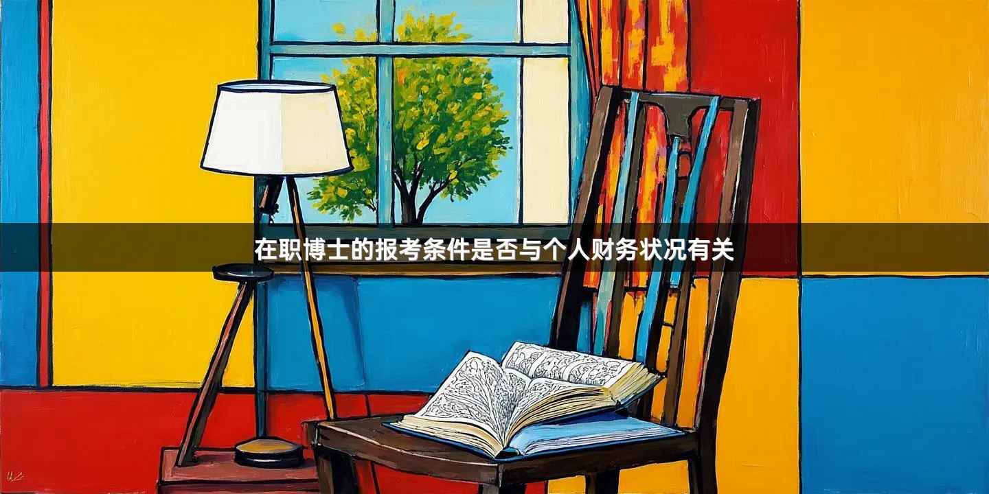在职博士的报考条件是否与个人财务状况有关