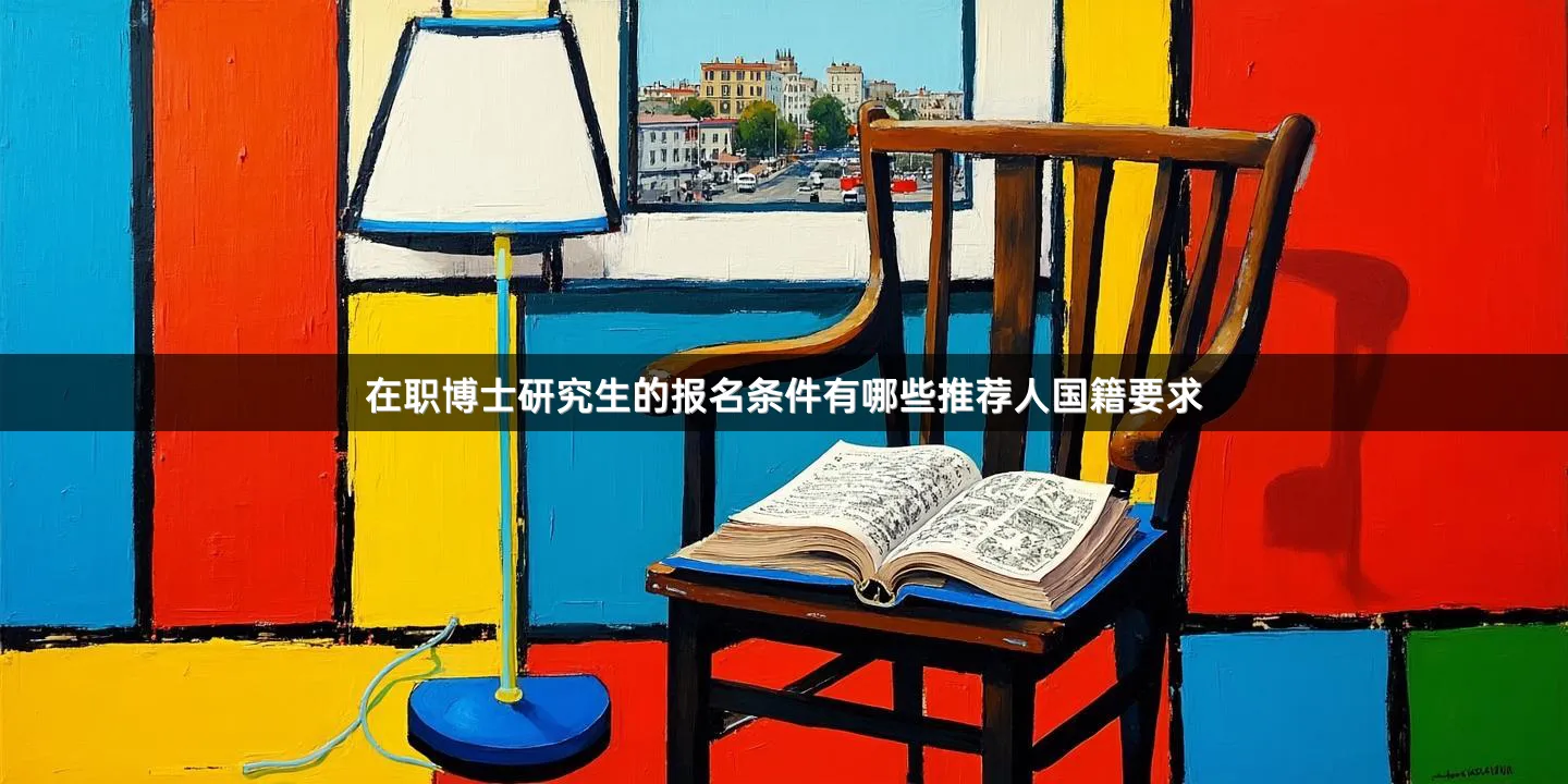 在职博士研究生的报名条件有哪些推荐人国籍要求