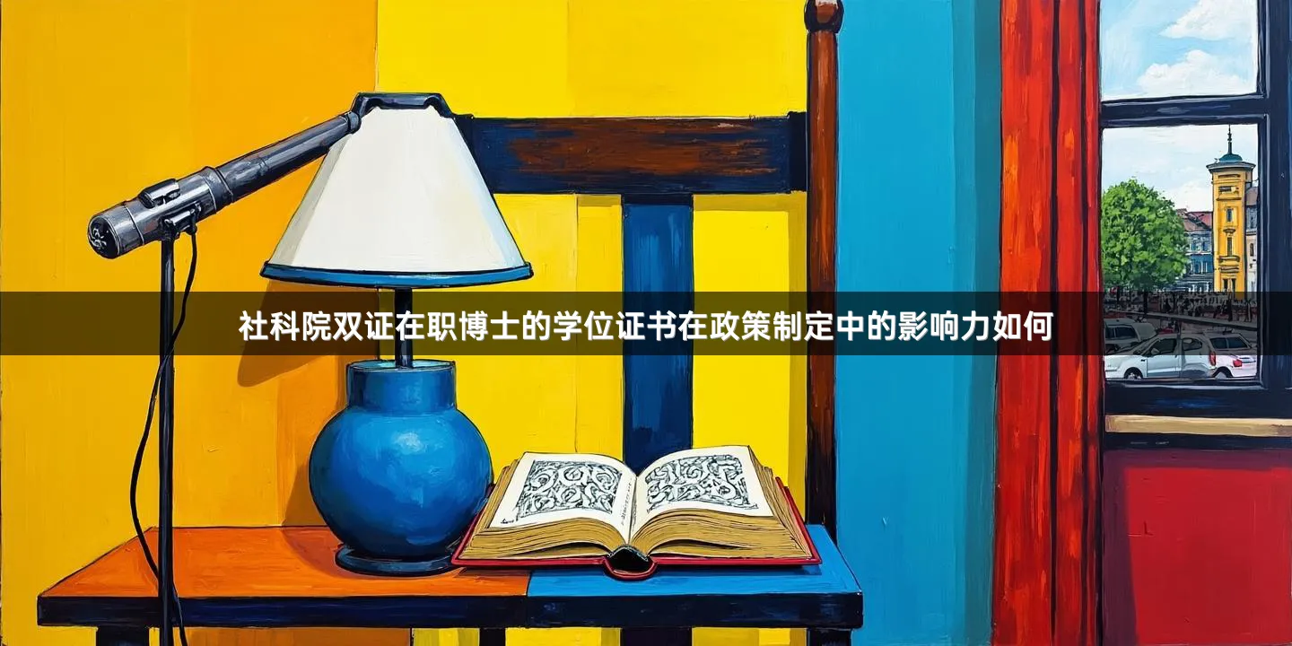 社科院双证在职博士的学位证书在政策制定中的影响力如何