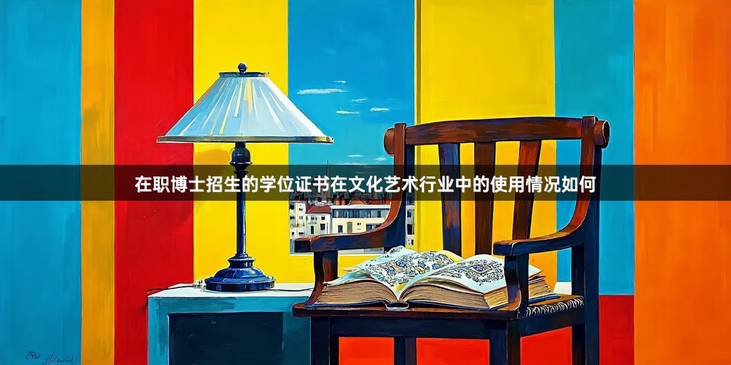 在职博士招生的学位证书在文化艺术行业中的使用情况如何