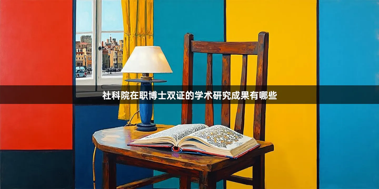 社科院在职博士双证的学术研究成果有哪些