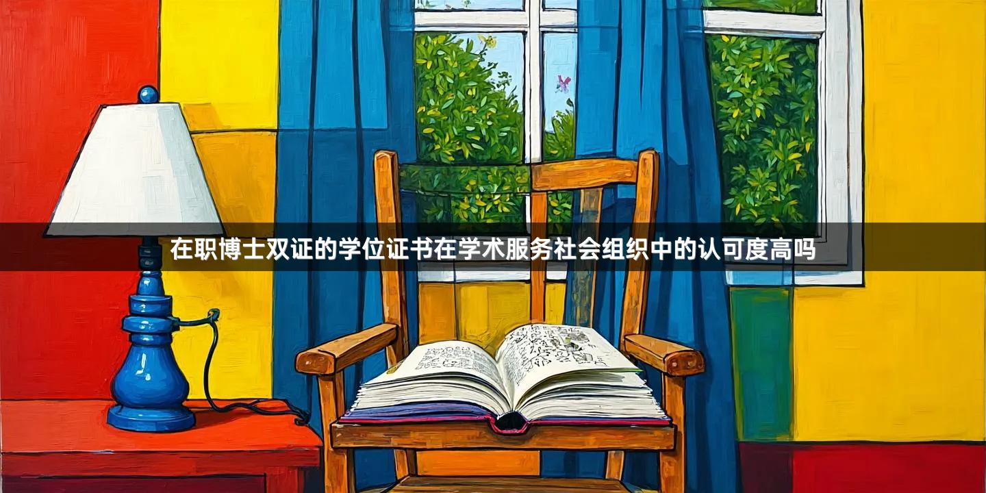 在职博士双证的学位证书在学术服务社会组织中的认可度高吗