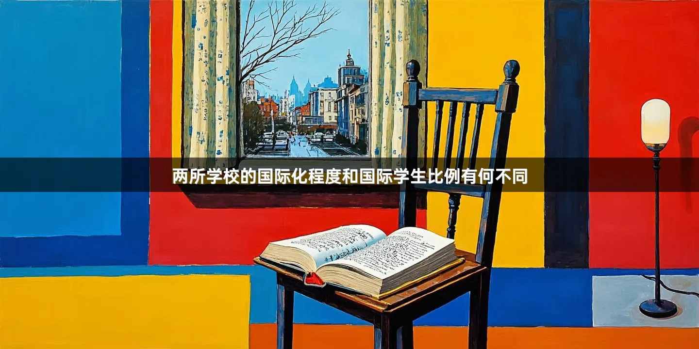 两所学校的国际化程度和国际学生比例有何不同