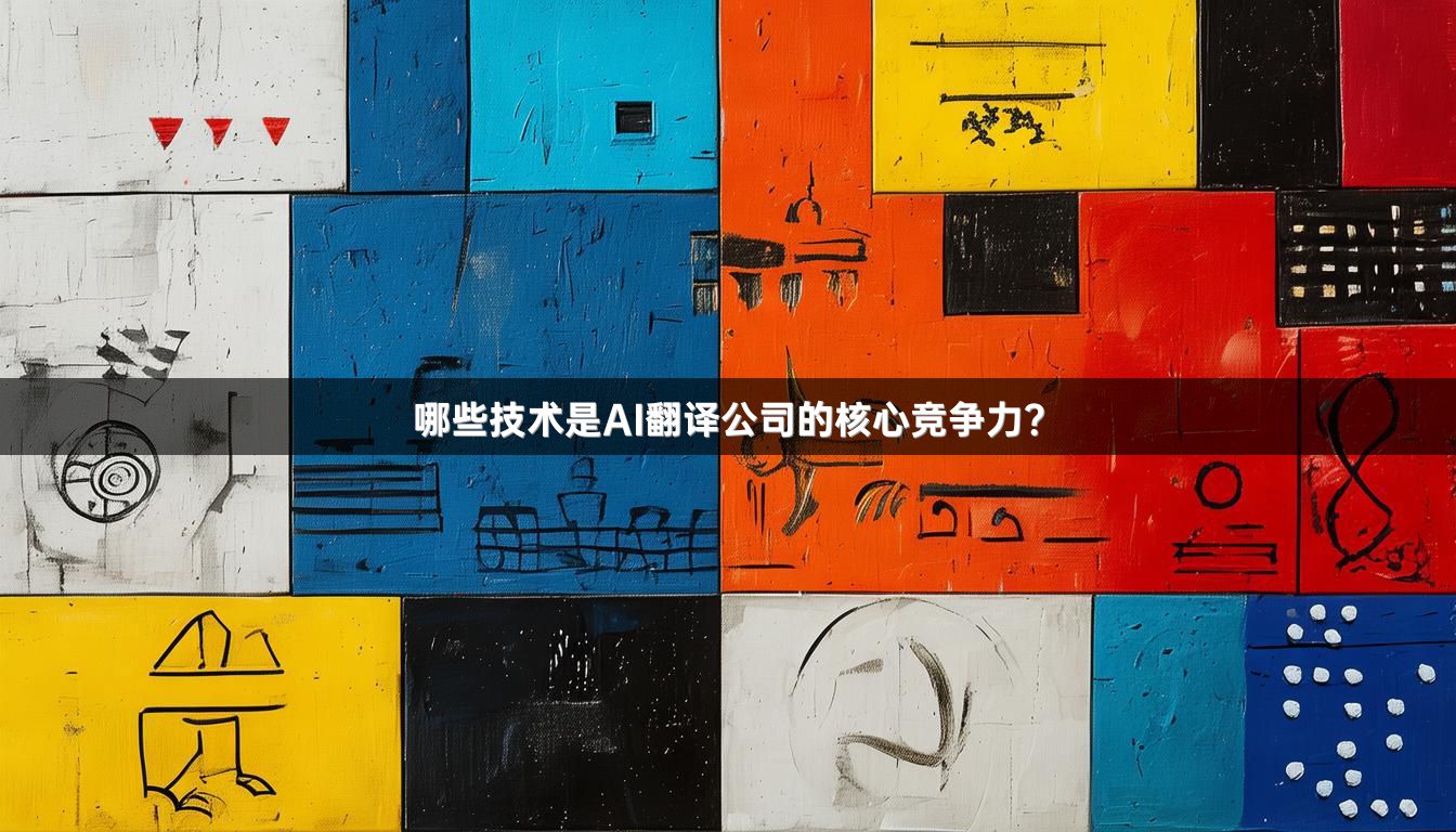 哪些技术是AI翻译公司的核心竞争力？