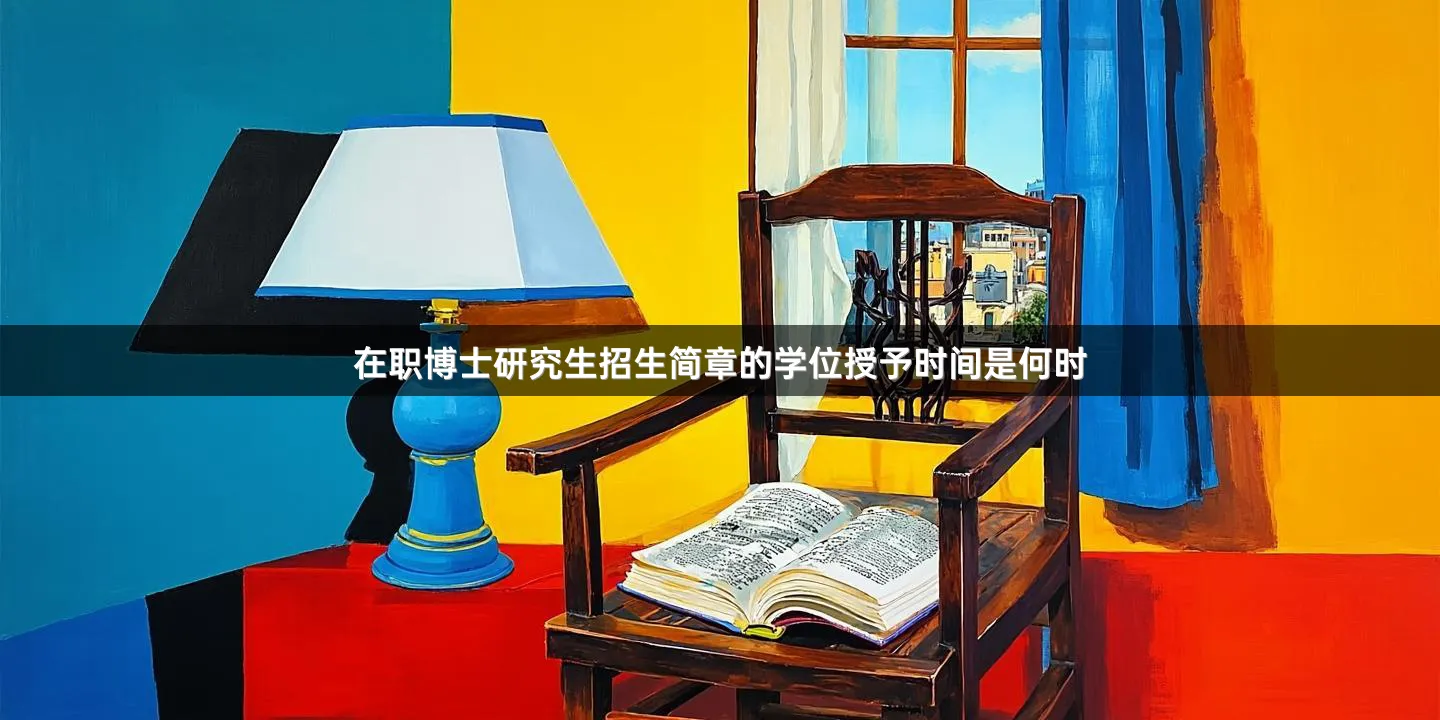 在职博士研究生招生简章的学位授予时间是何时