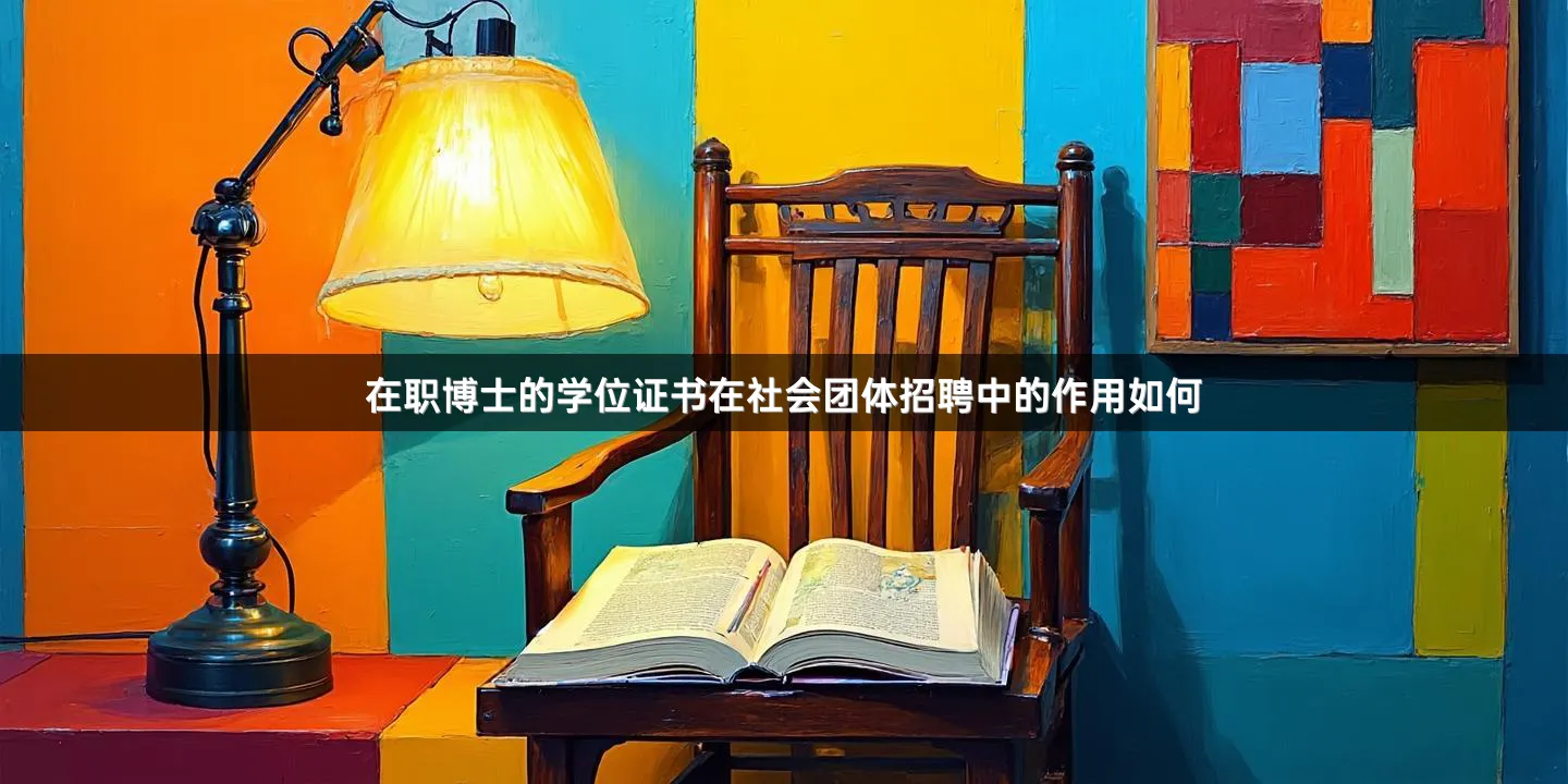 在职博士的学位证书在社会团体招聘中的作用如何