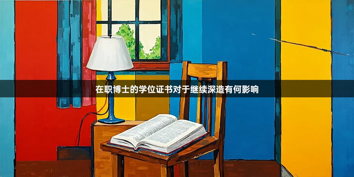 在职博士的学位证书对于继续深造有何影响