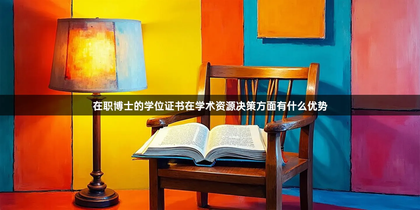 在职博士的学位证书在学术资源决策方面有什么优势