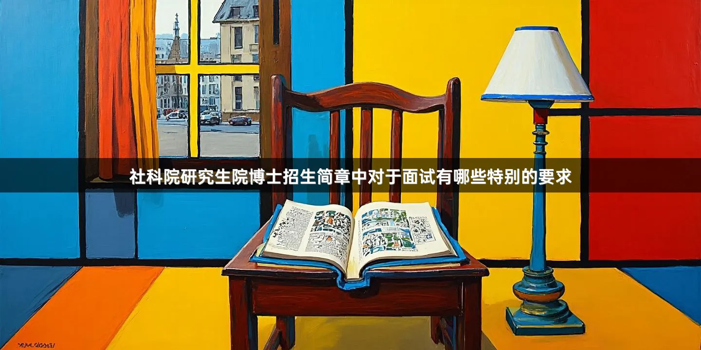 社科院研究生院博士招生简章中对于面试有哪些特别的要求