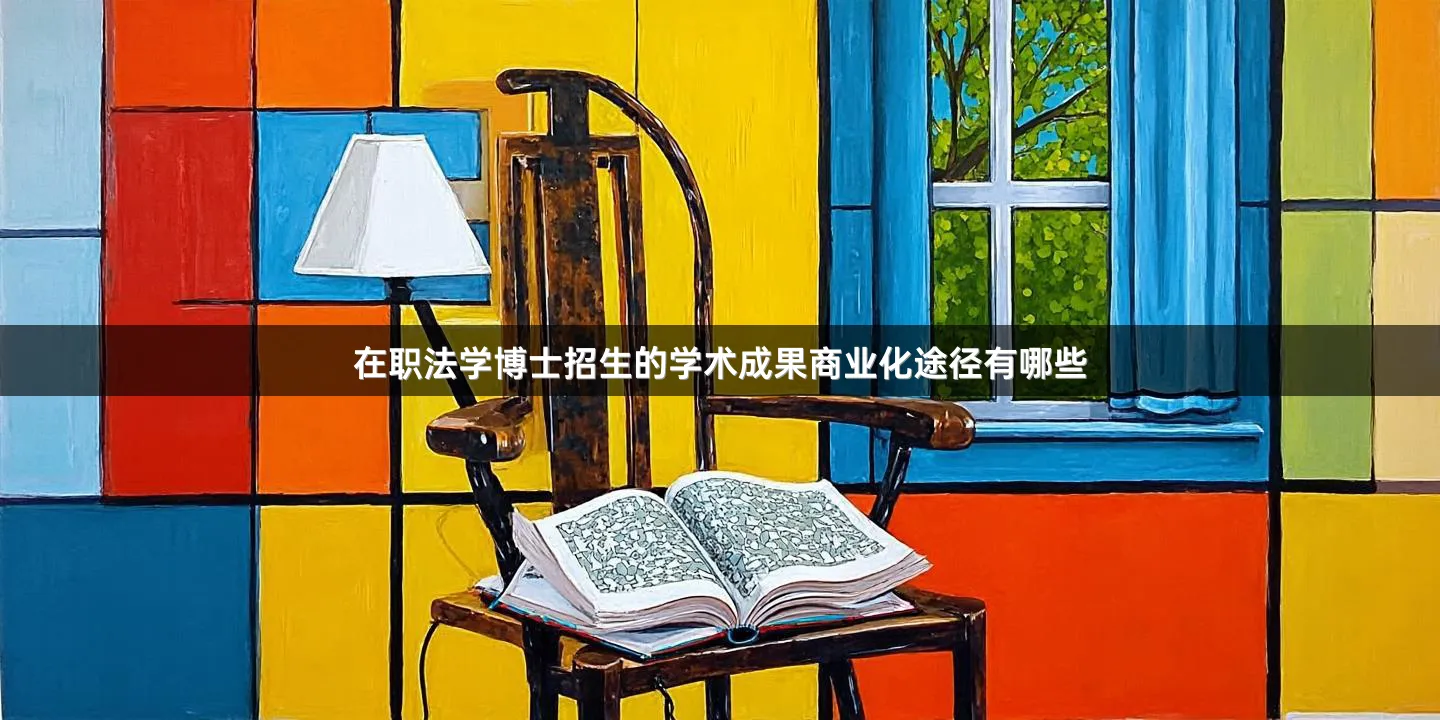在职法学博士招生的学术成果商业化途径有哪些
