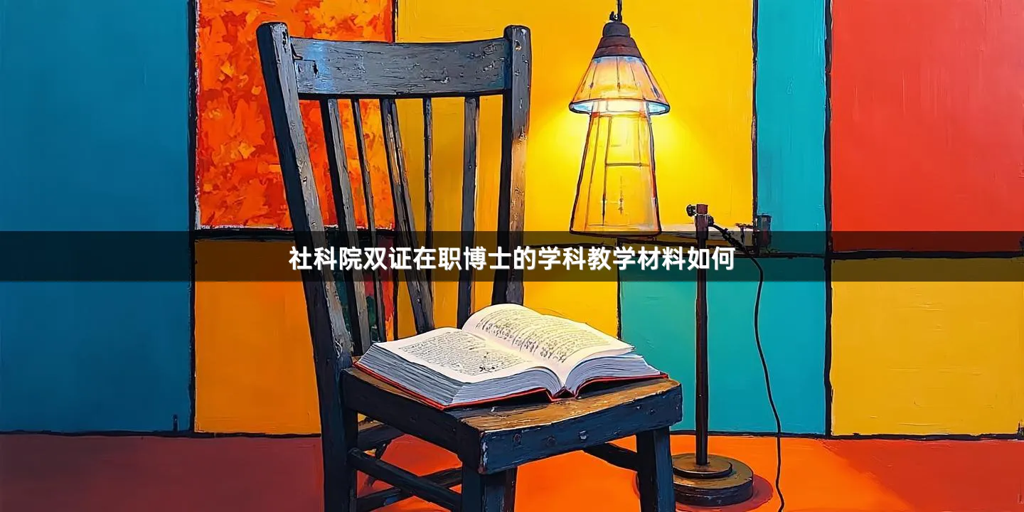 社科院双证在职博士的学科教学材料如何