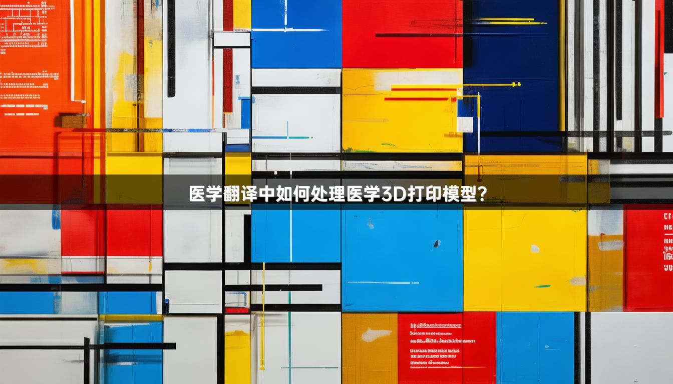 医学翻译中如何处理医学3D打印模型？