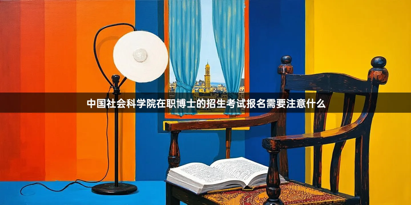 中国社会科学院在职博士的招生考试报名需要注意什么