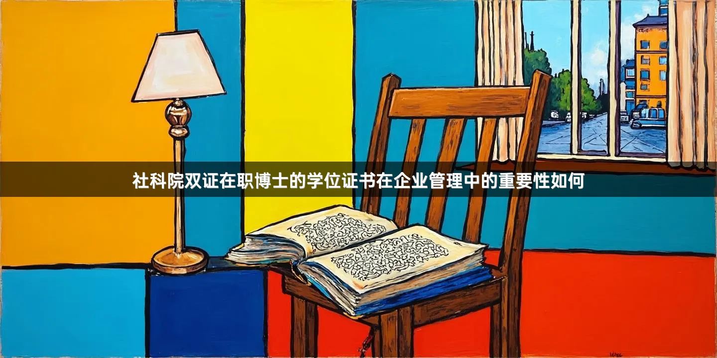 社科院双证在职博士的学位证书在企业管理中的重要性如何