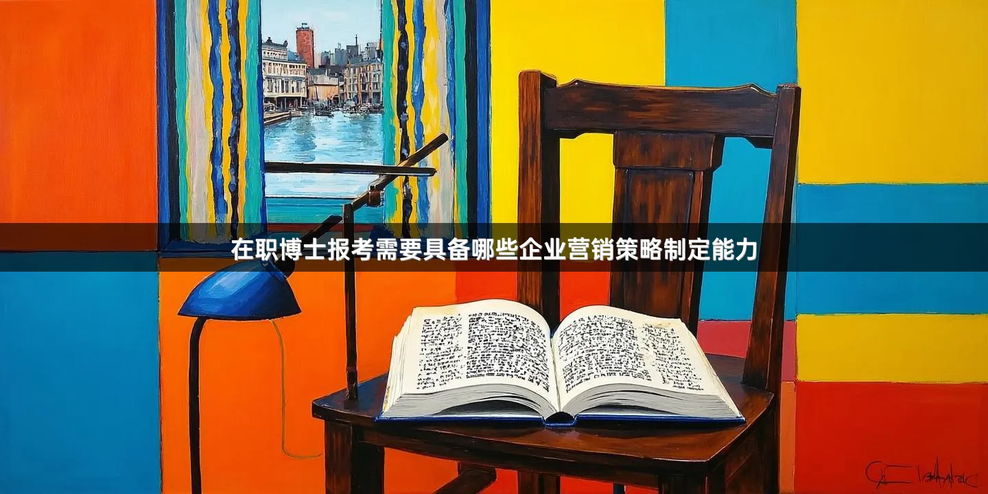 在职博士报考需要具备哪些企业营销策略制定能力