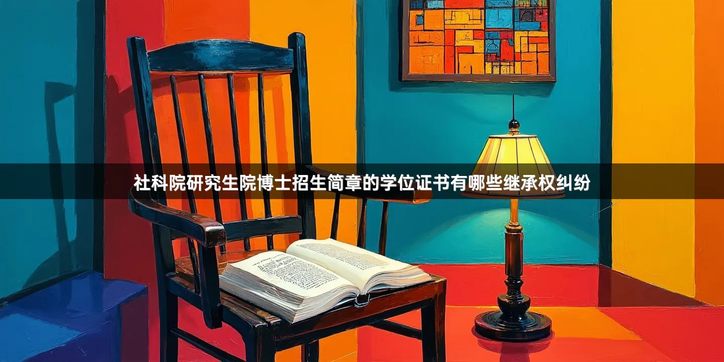 社科院研究生院博士招生简章的学位证书有哪些继承权纠纷
