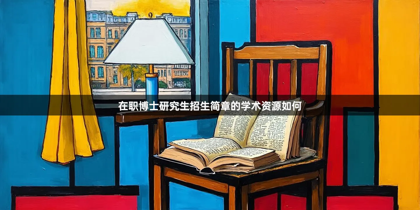 在职博士研究生招生简章的学术资源如何